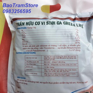 Phân gà hữu cơ VI SINH GREEN LIFE gói 1kg