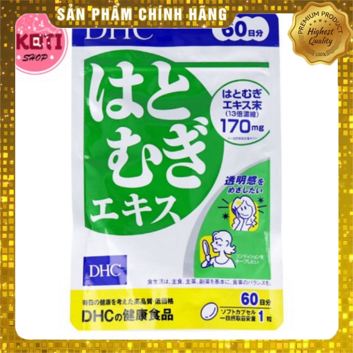 Viên Uống Trắng Da DHC Coix Extract 60 viên 60 ngày
