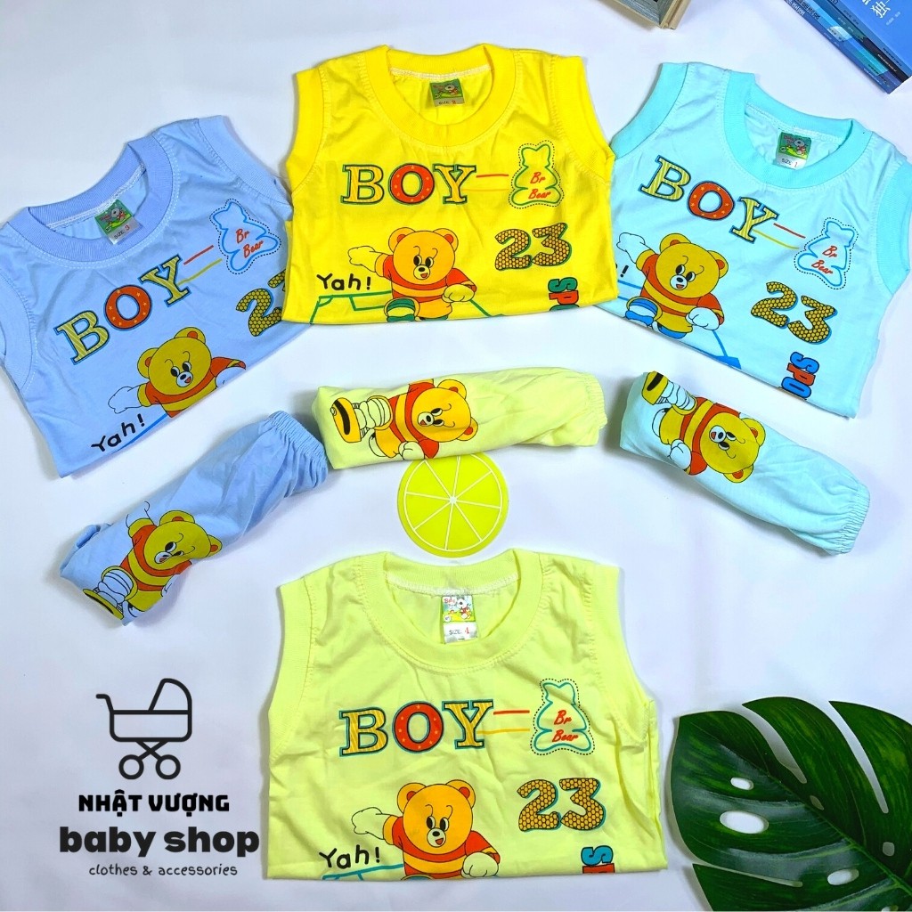 Đồ Bộ Bé Trai 😍 Giá Xưởng 😍 Vải Thun Cotton Bộ Cộc Tay Cho Bé Mặc Nhà, Bộ Quần Áo Trẻ Em Dễ Thương Mùa Hè 2021 02