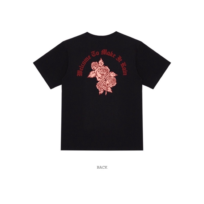 Áo thun make it rain heybig (có sẵn) hoa hồng welcome