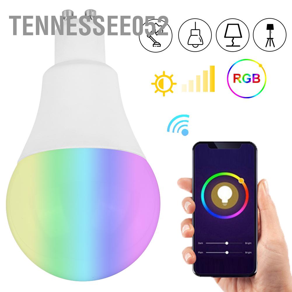 [Hàng Sẵn] Bóng đèn LED thông minh WiFi Bluetooth RGB Thay đổi màu sắc làm mờ cho Amazon / alexa / google / home / IFTTT / Tmall Genie 85-265V【Tennessee052】
