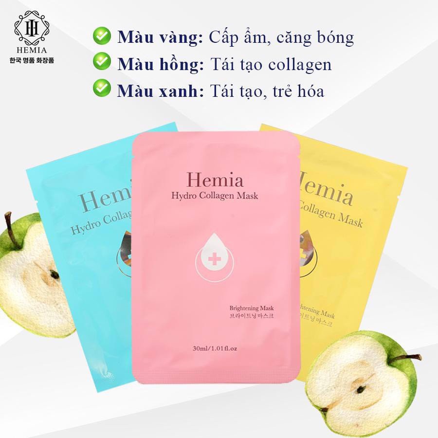 Mặt nạ Hemia màu vàng 30ml tác dụng nâng cơ, căng bóng - 1pcs