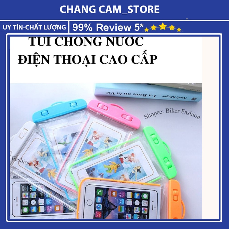 Túi đựng điện thoại chống thấm nước cao cấp,thoải mái khi đi bơi ,đi mưa ,đi tắm biển  có dây đeo cổ