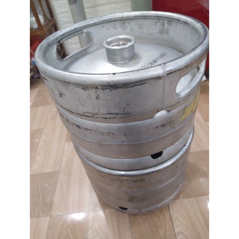 Vỏ keg bia inox 10 lít qua sử dụng