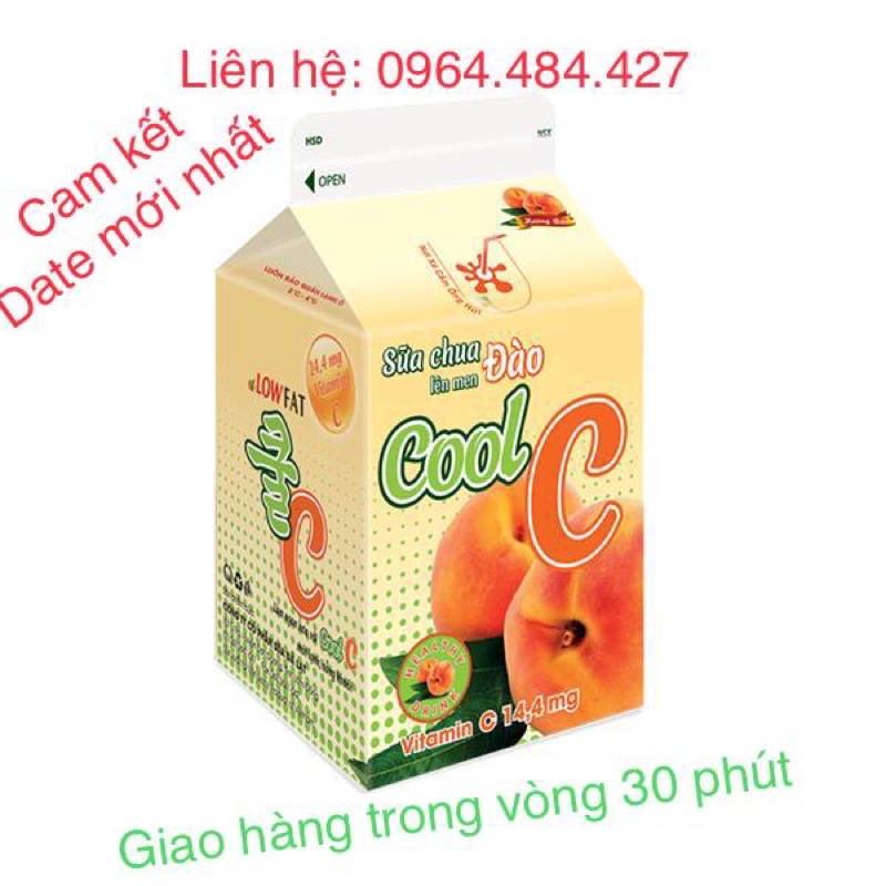 Sữa chua lên men đào Dalat Milk 450ml