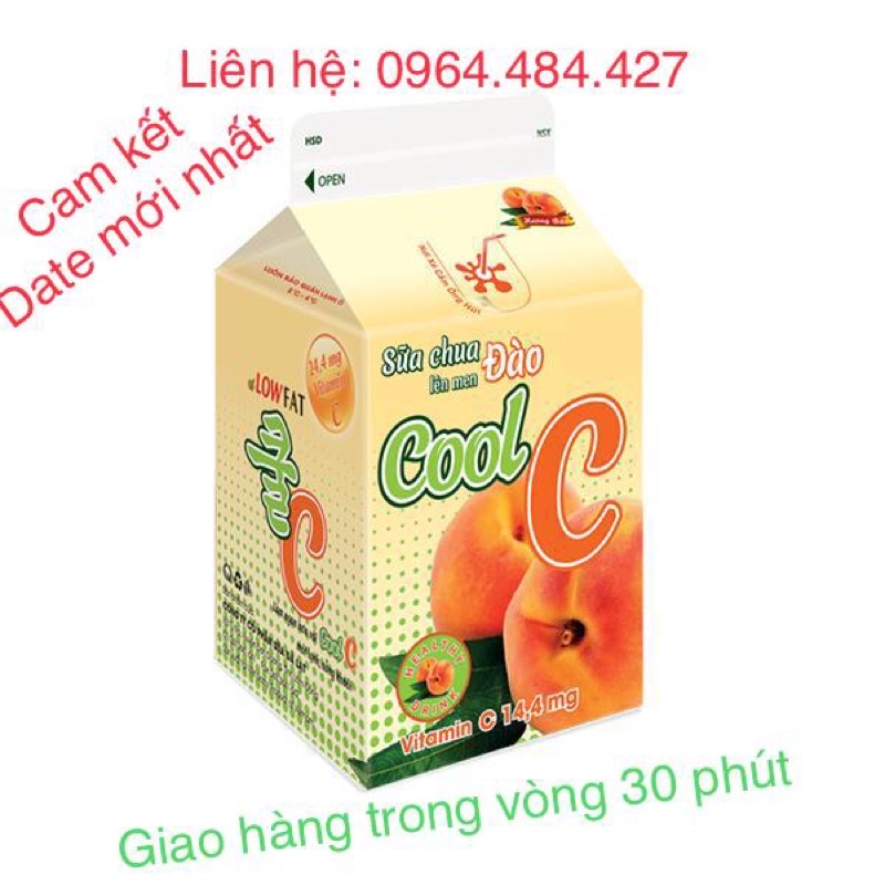 Sữa chua lên men đào Dalat Milk 450ml (Chỉ giao Tp hcm )