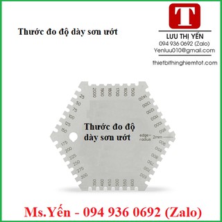 Thước đo độ dày sơn ướt có độ dày 25-2000um
