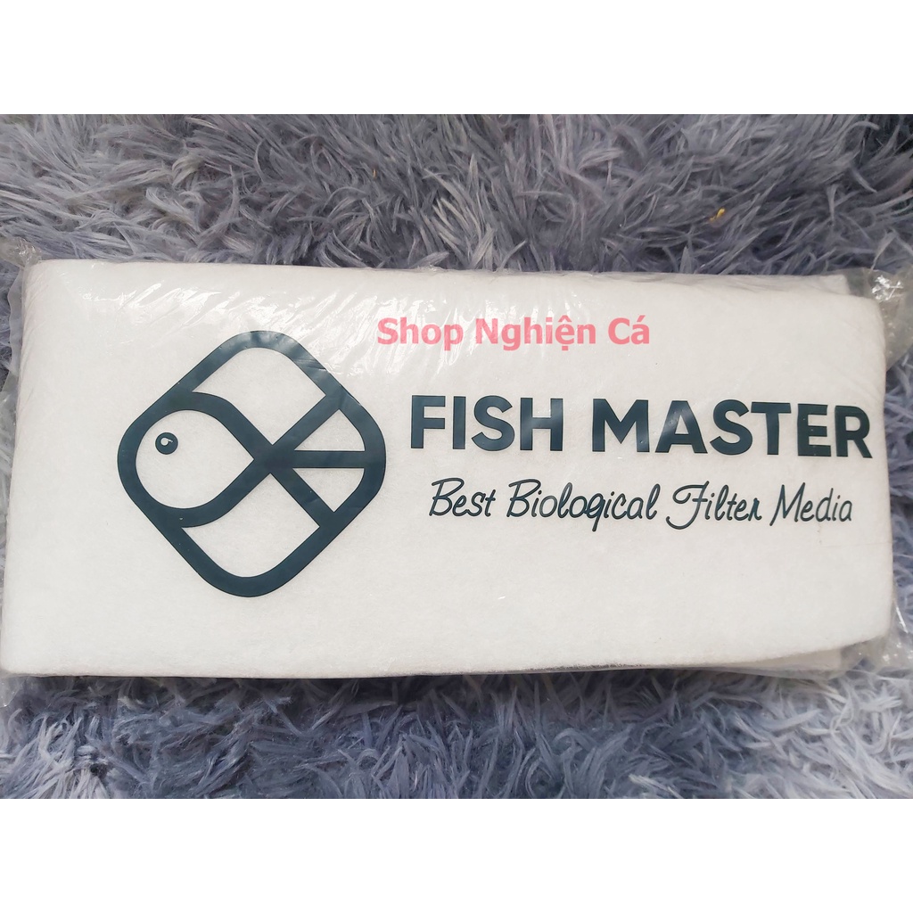 Bông tấm trắng lọc nước bể cá kích thước Fish Master Hàng dày mịn