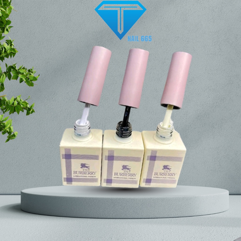 Sơn gel móng tay đen trắng đục sữa nước gạo BURBERRY Chính hãng bóng bền