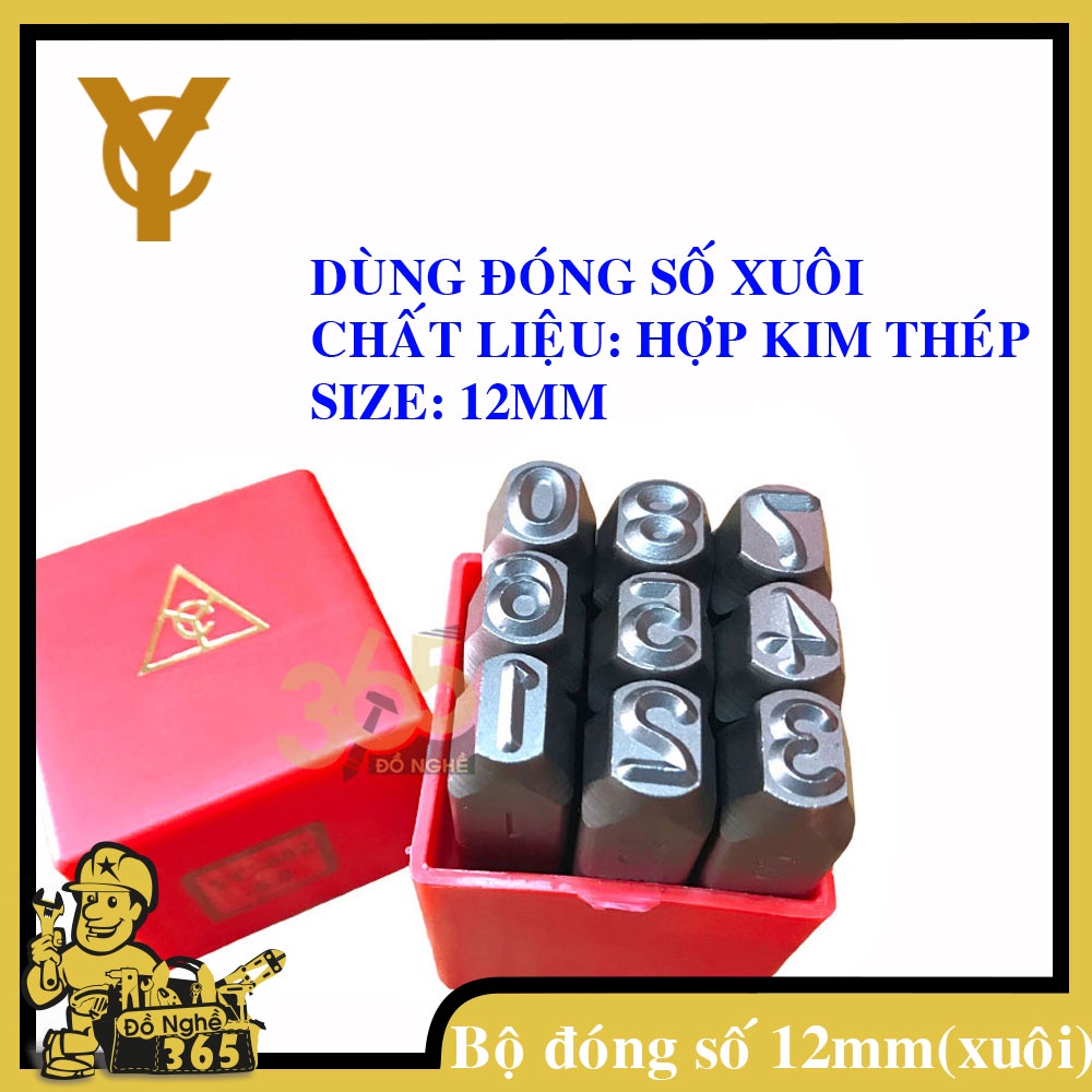 Bộ đóng số xuôi 6mm,8mm,10mm,12mm - YC