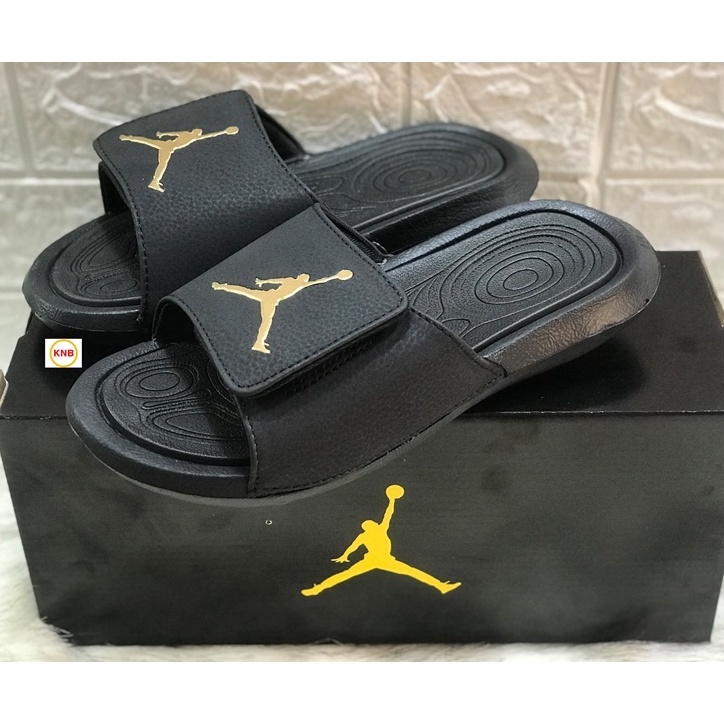 Dép Jor.dan hydro 6 nam nữ FREESHIP + KÈM HỘP ,Dép quai ngang bóng rổ JD6 đen full  bộ đệm êm siêu nhẹ Big Size