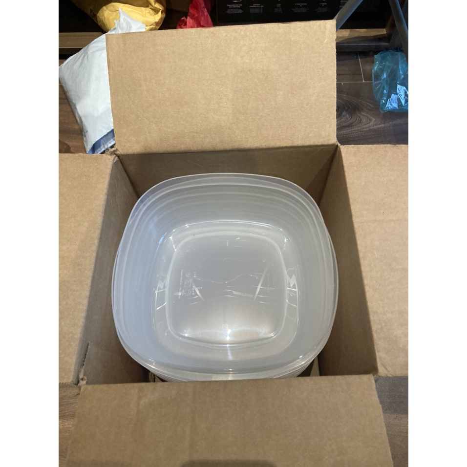 Set 10 chi tiết hộp đựng thực phẩm nhựa nguyên sinh Rubbermaid