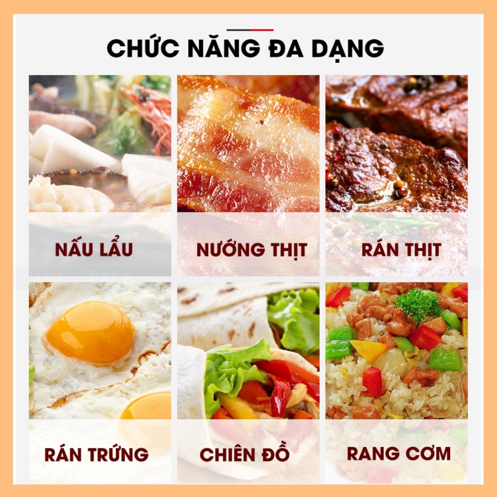 [CÓ SẴN] Bếp lẩu nướng 2 ngăn đa năng G36, Bếp điện 2 trong 1, Vừa lẩu vừa nướng siêu tiện lợi- Công suất 2150W