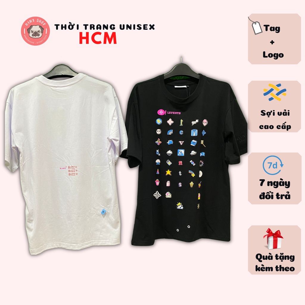 Áo thun Levents Internetlove Pixel form từ 40kg đến 90kg, chất vải cotton Thời trang Unisex HCM AL148