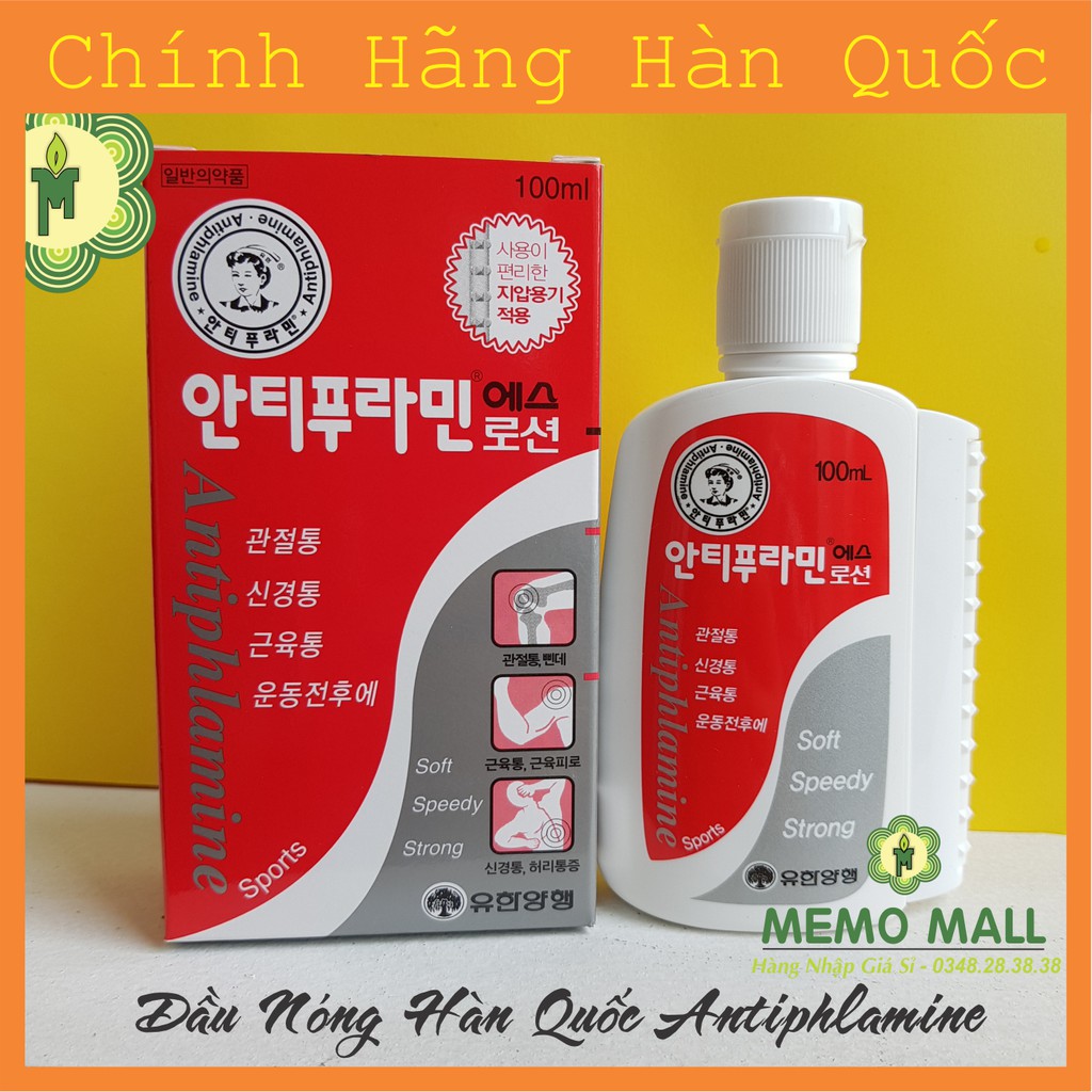 (Chính hãng Auth) - DẦU NÓNG HÀN QUỐC ANTIPHLAMINE