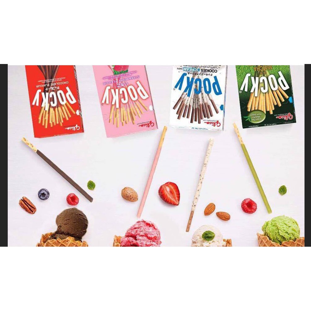 Bánh que Glico Pocky hộp 40gr (5 vị)