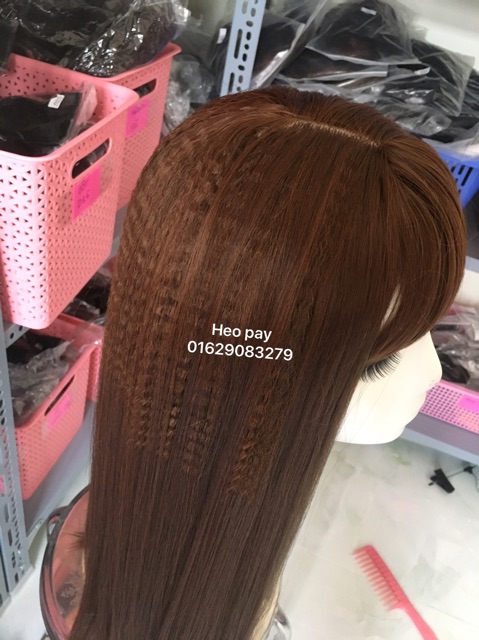 Tóc giả nữ cả đầu ❤️FREESHIP❤️ tặng kèm lưới trùm wig, mã 7007.