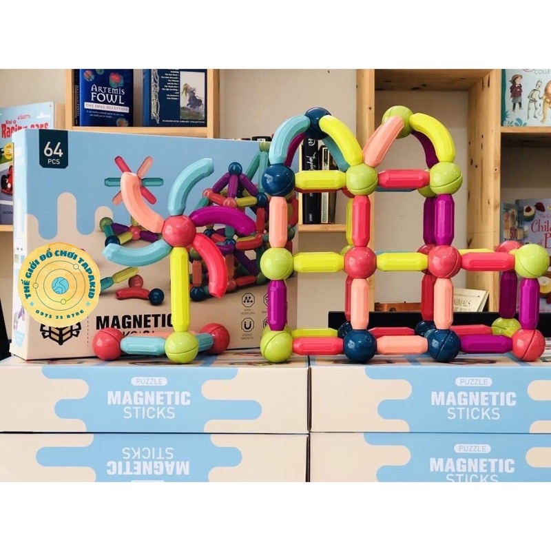 Bộ Đồ Chơi Xếp Hình Nam Châm, Xếp Hình Lego Thông Minh Cho Bé, Đồ Chơi Trẻ Em Phát Triển Trí Tuệ DVN