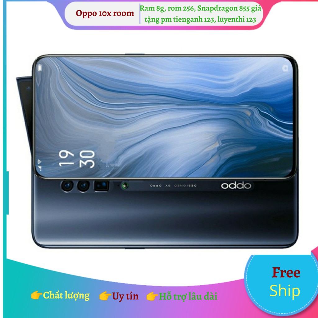 Điện thoại Oppo 10X Zoom ram 8, rom 256, Snapdragon 855, màn full 100%, mạng 5g, hàng quốc tế 1 sim thị trường Úc