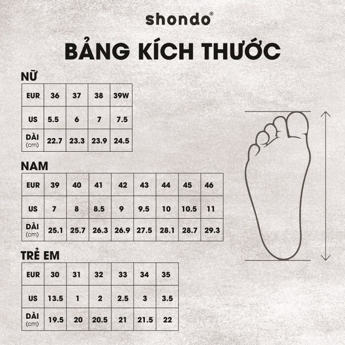 [Chính hãng] Dép SHONDO Trendy xám in chữ nổi bật