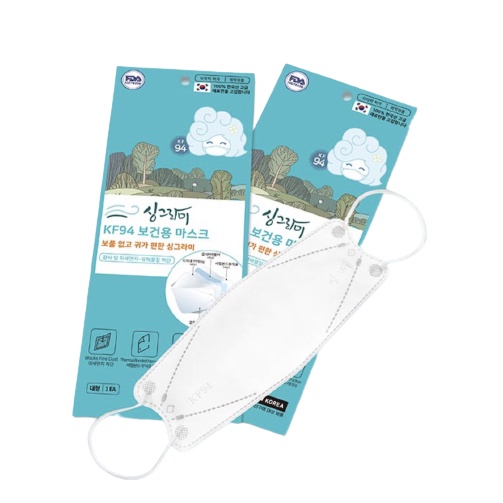 Khẩu trang KF94 Hàn Quốc lọc bụi, kháng khuẩn, không gây đau tai,không làm kích ứng da thương hiệu SINGRAMY