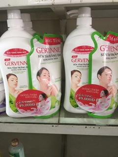 Sữa tắm dê Gervenne tặng xà bông(túi sữa tắm)