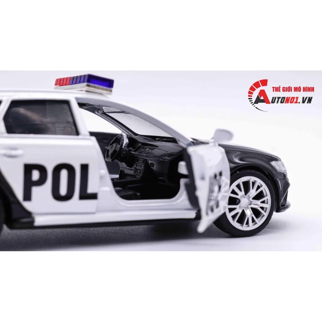 MÔ HÌNH XE AUDI Q8 POLICE 1:36 JACKIEKIM 7434