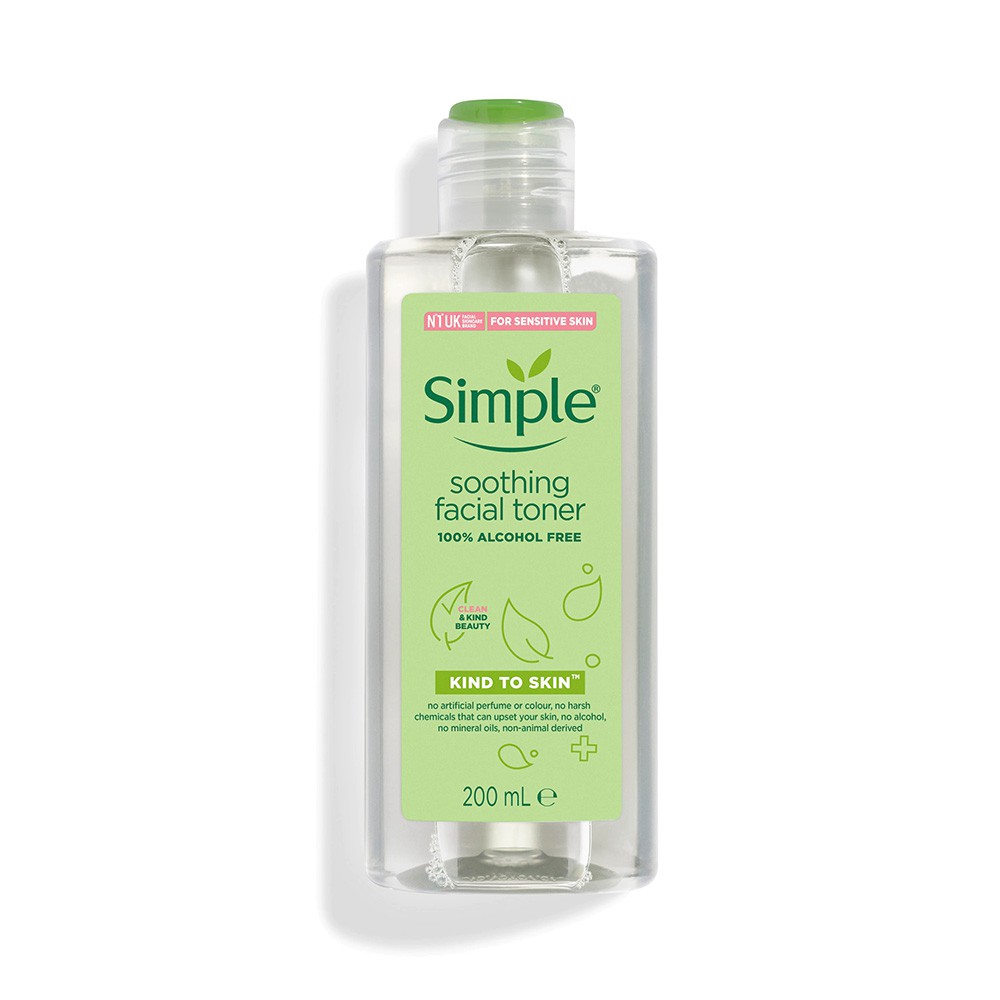 [Trọn bộ Routine] Combo tẩy trang, sữa rửa mặt, toner Simple Kind To Skin an toàn và dịu nhẹ cho da dầu mụn