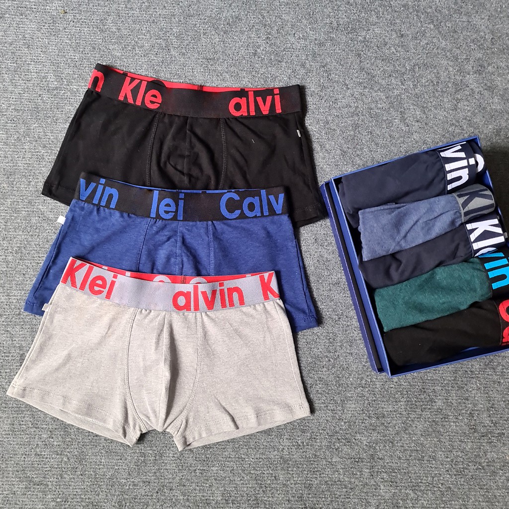 Quần sịp đùi nam cotton thông hơi mặc rất thoải mái loại quần lót nam boxer cotton 100% co dãn 4 chiều QLDC01