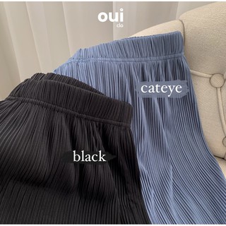 Quần short nữ dập ly ống rộng ouiclo