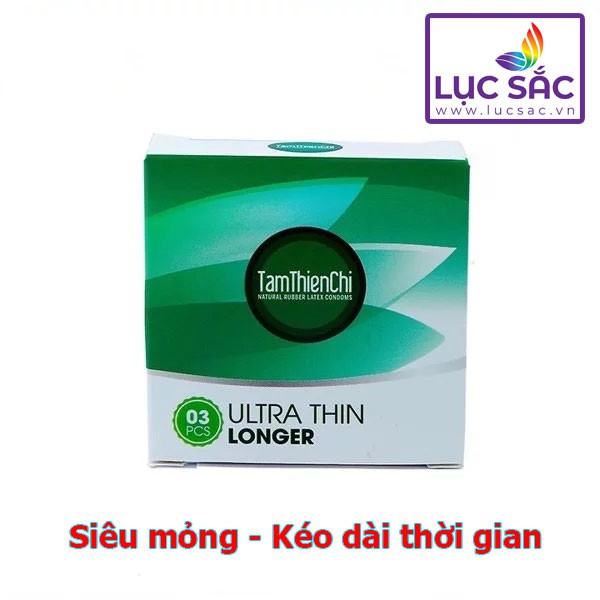 Bao cao su Tâm Thiện Chí Ultrathin Longer (Hộp 3 chiếc) - CS033