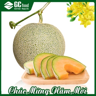 GCFood Dưa lưới hữu cơ, Thơm Ngọt thanh, Độ ngọt đến17 brix, Đạt tiêu chuẩn GlobalGAP, Trồng nhà màng-trực tiếp trên đất