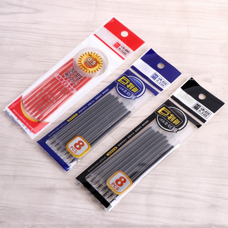 Set 8 Ruột Bút Mực Nước Ngòi 0.5mm Chất Lượng Cao