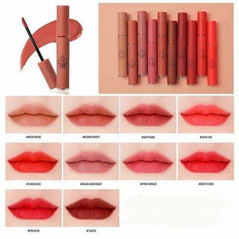 ( CÓ SẴN)SON 3CE VELVET LIP TINT | Thế Giới Skin Care