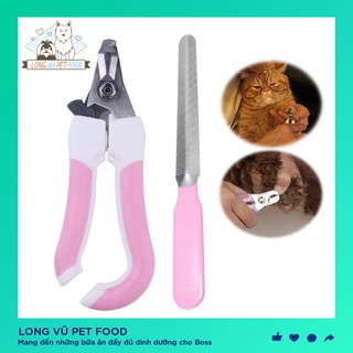 Kìm cắt móng cho chó mèo kèm dũa - Long Vũ Pet Food