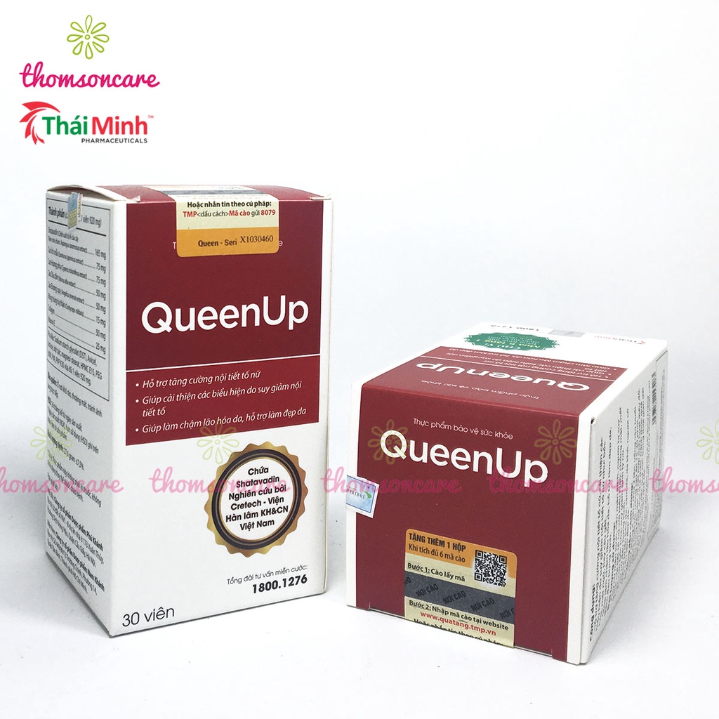 Queen up - Tăng cường nội tiết tố cho phụ nữ sau sinh, ngoài 30 tuổi, làm đẹp da, tăng sinh lý nữ từ Collagen Queenup