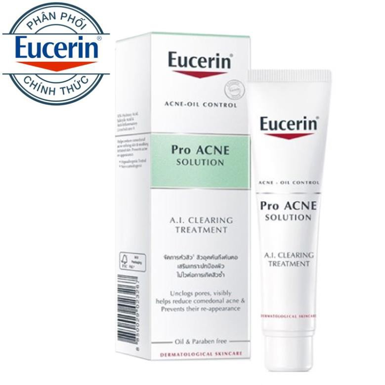 Tinh Chất Giảm Mụn Sau 1 Tuần Eucerin ProAcne AI Clearing Treatment 40ml