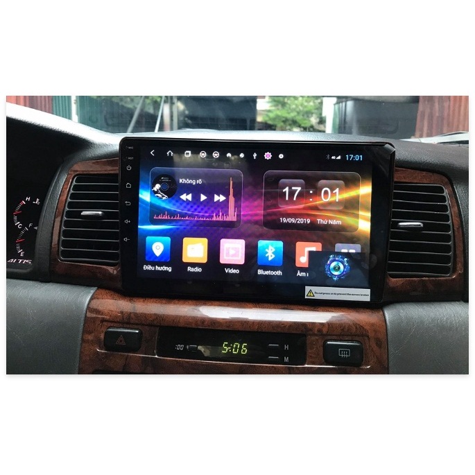 Mặt dưỡng kèm dây nguồn zin lắp màn hình Android cho xe TOYOTA ALTIS
