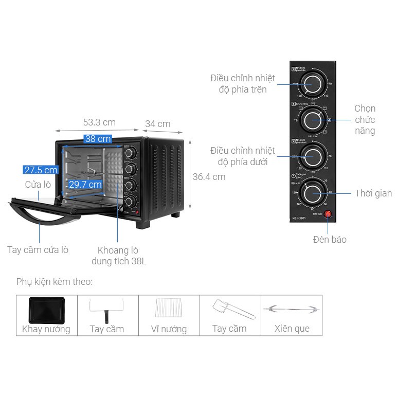 Lò nướng Panasonic PALN-NB-H3801KRA