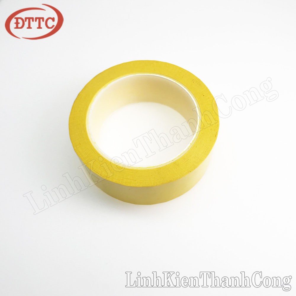 Băng Dính Quấn Biến Áp Xung Vàng Rộng 15mm 17mm 20mm 22mm 25mm 27mm 30mm 33mm 35mm 38mm 40mm 42mm 45mm 50mm 60mm