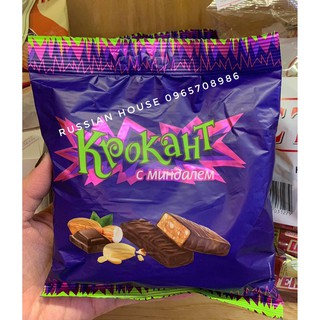 Kẹo tím Krokant socola hạnh nhân Nga/180g