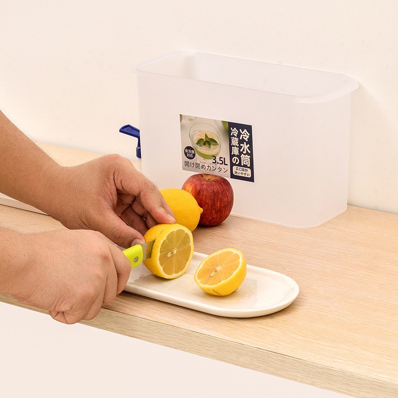 [HÀ NỘI] Bình Nước Detox Pha Trà, Pha Nước Trái Cây Có Vòi Tiện Lợi 3500ml