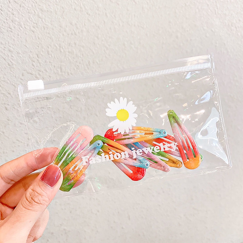 Set 10 Kẹp Tóc Màu Gradient Dễ Thương Cho Bé Gái