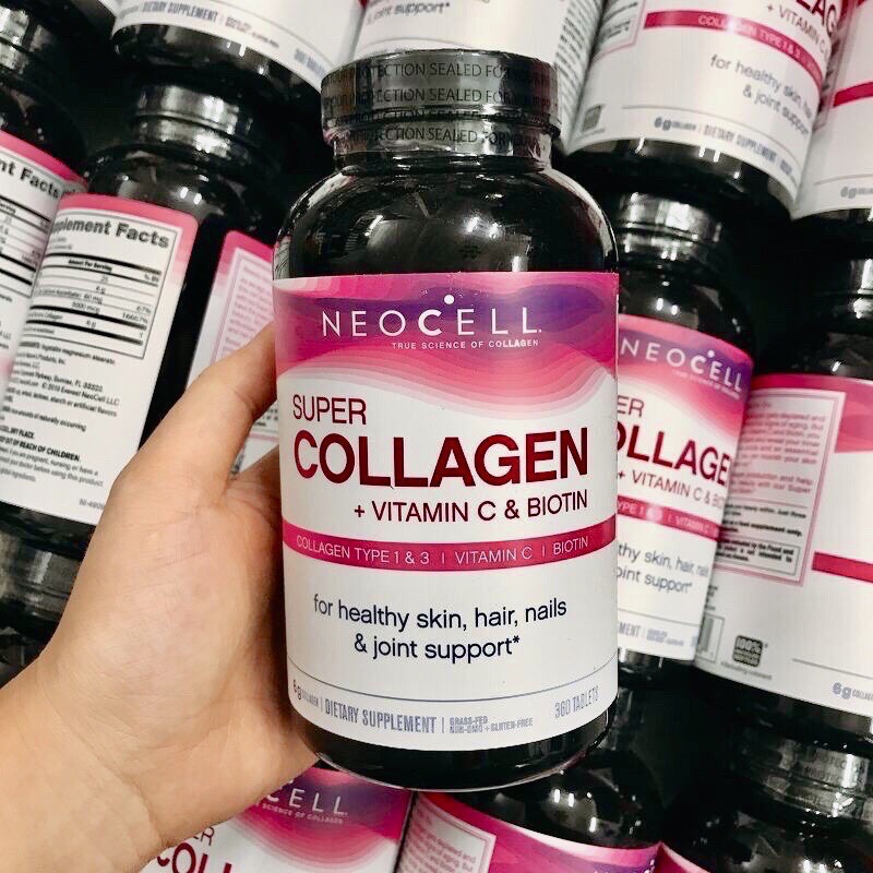 💜💁🏻‍♀️Collagen NEOCELL SUPER COLLAGEN +C +BIOTIN, 360 Viên Của Mỹ🙅🏻‍♀️💜