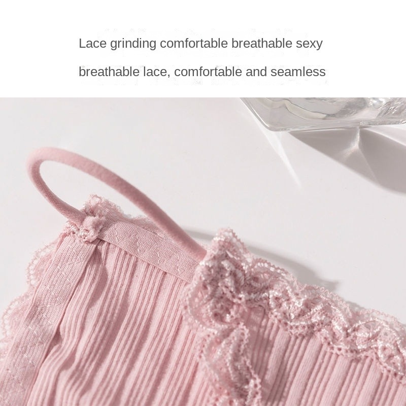 Quần Lót Cotton Phối Ren Chống Khuẩn Thiết Kế Quyến Rũ Thời Trang