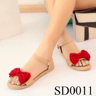 Giày sandal nơ nhung mys