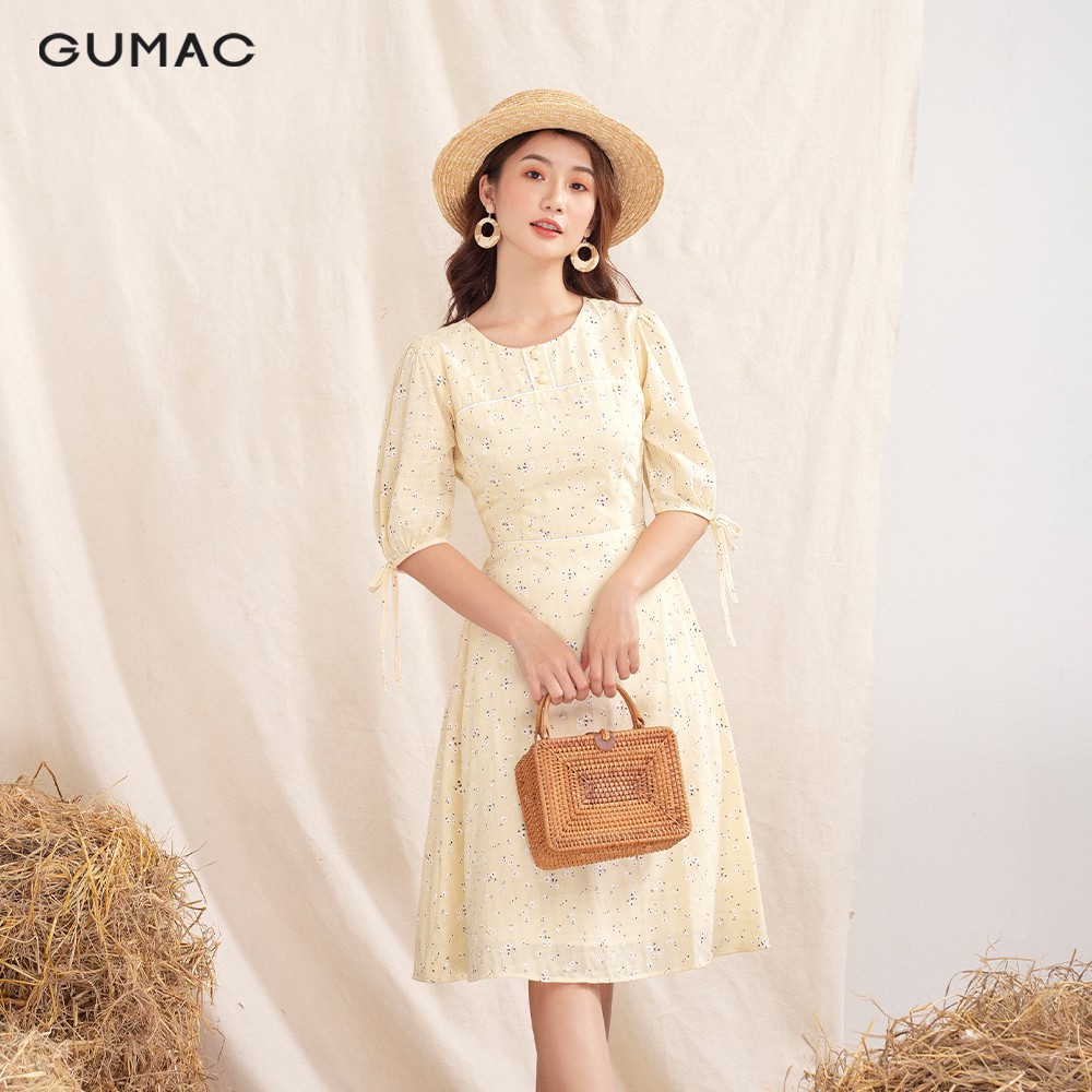 Đầm hoa phối viền DA1091 GUMAC | BigBuy360 - bigbuy360.vn