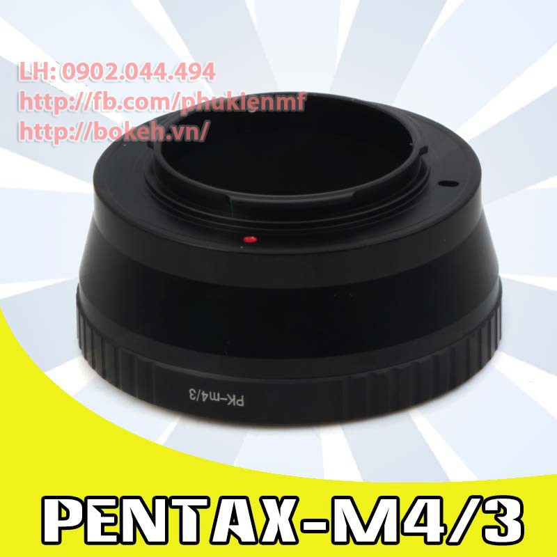 PK-M4/3 Mount adapter chuyển lens ngàm Pentax K sang body ngàm M4/3 Micro Four Thirds ( PK-M43 PENTAXK-M4/3 )