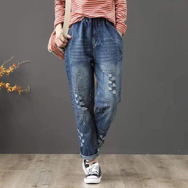 Quần jean baggy nữ