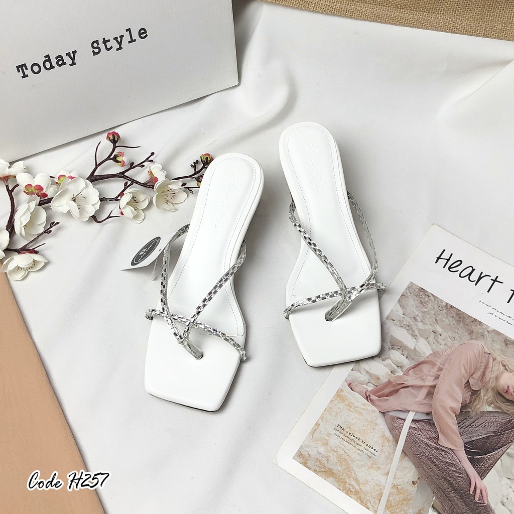 Guốc gót vuông 5p Today Style da mềm H257